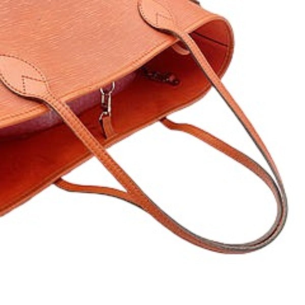 LOUIS VUITTON Tote Bag M40884 Epi Leather Orange Tote Bag Epi Neverfull MM Women Used Authentic