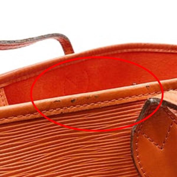 LOUIS VUITTON Tote Bag M40884 Epi Leather Orange Tote Bag Epi Neverfull MM Women Used Authentic