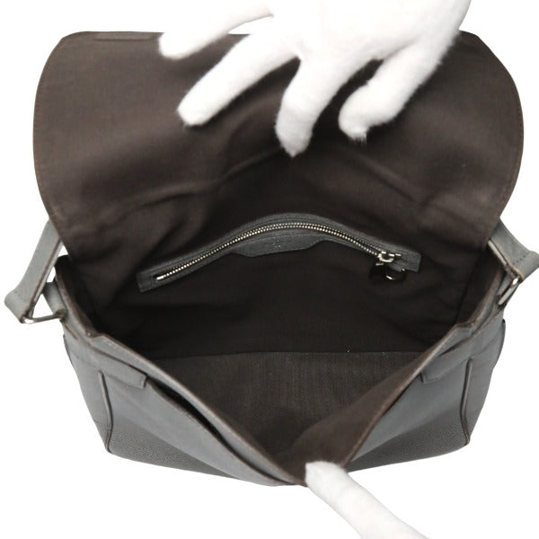 LOUIS VUITTON Shoulder Bag M32623 Taiga Leather gray Men's men's Taiga Roman MM mens Used Authentic