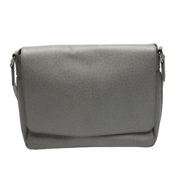 LOUIS VUITTON Shoulder Bag M32623 Taiga Leather gray Men's men's Taiga Roman MM mens Used Authentic