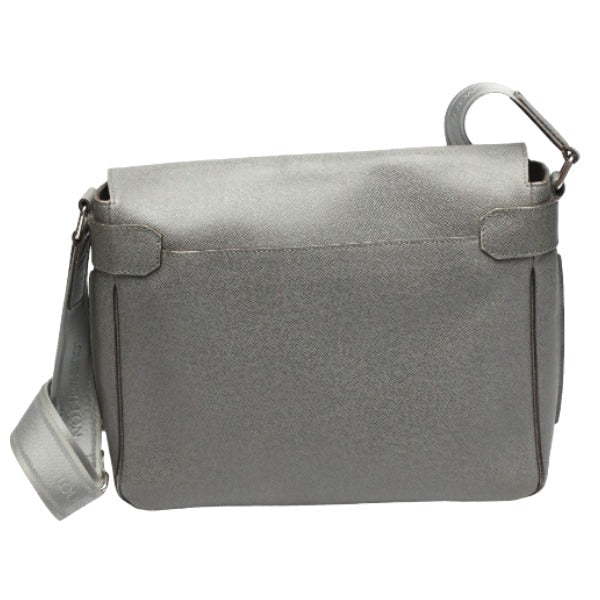 LOUIS VUITTON Shoulder Bag M32623 Taiga Leather gray Men's men's Taiga Roman MM mens Used Authentic