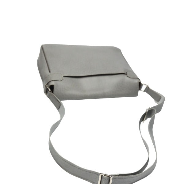 LOUIS VUITTON Shoulder Bag M32623 Taiga Leather gray Men's men's Taiga Roman MM mens Used Authentic