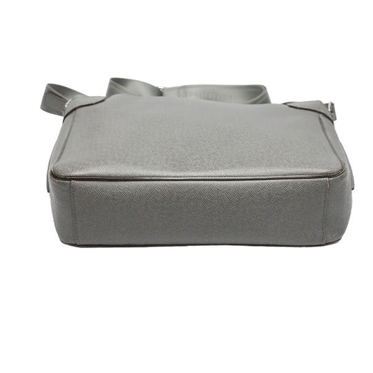 LOUIS VUITTON Shoulder Bag M32623 Taiga Leather gray Men's men's Taiga Roman MM mens Used Authentic