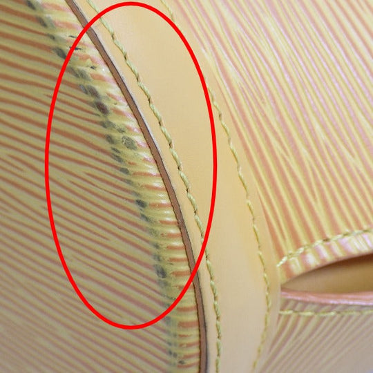 LOUIS VUITTON Tote Bag M52269 Epi Leather Tassiri Yellow bag Epi Sun jack Women Used Authentic