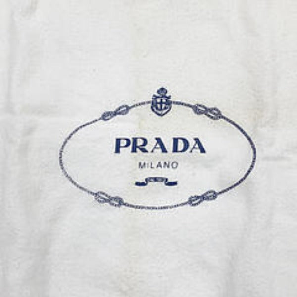PRADA Tote Bag denim Red Tote Bag canvas Canapa Women Used Authentic