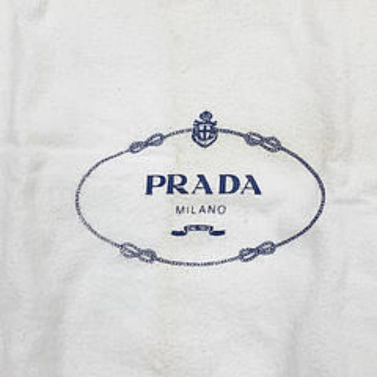 PRADA Tote Bag denim Red Tote Bag canvas Canapa Women Used Authentic