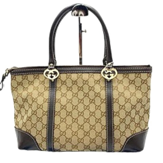GUCCI Tote Bag 257069 GG canvas beige Handbag GG pattern canvas unisex(Unisex) Used Authentic