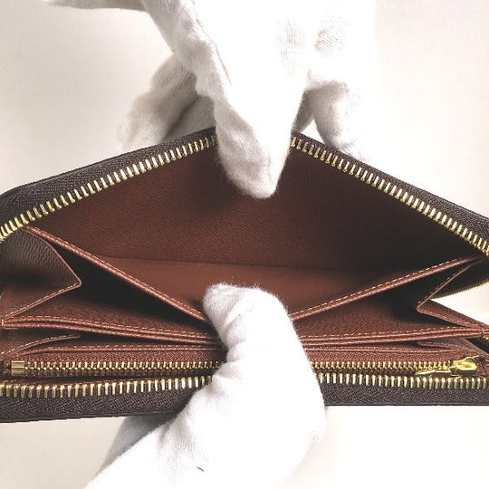 LOUIS VUITTON Long Wallet Purse M42616 Monogram canvas Brown Long Wallet Purse Monogram Zippy wallet unisex(Unisex) Used Authentic