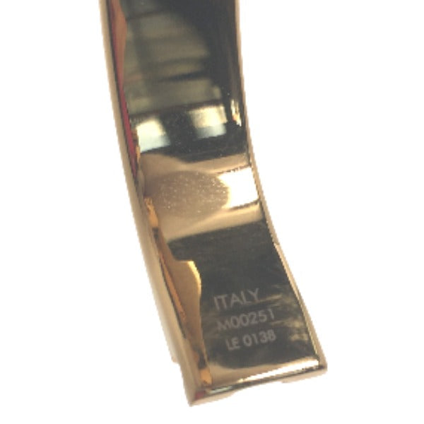 LOUIS VUITTON bracelet M00251 Gold Plated gold Cuff nanogram Monogram Small size Women S Used Authentic