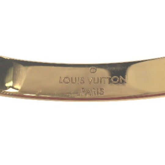 LOUIS VUITTON bracelet M00251 Gold Plated gold Cuff nanogram Monogram Small size Women S Used Authentic