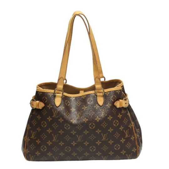 LOUIS VUITTON Tote Bag M51154 Monogram canvas Brown bag Monogram Batignolles Horizontal Women Used Authentic