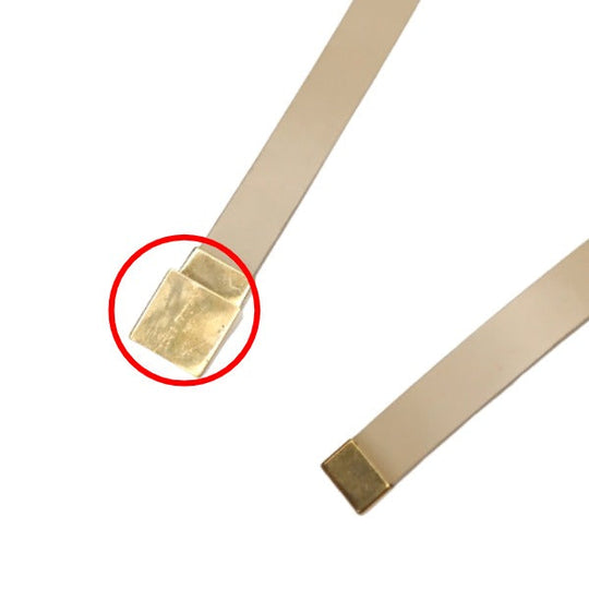 LOUIS VUITTON belt PVC, Leather beige belt Saintur Women Used Authentic