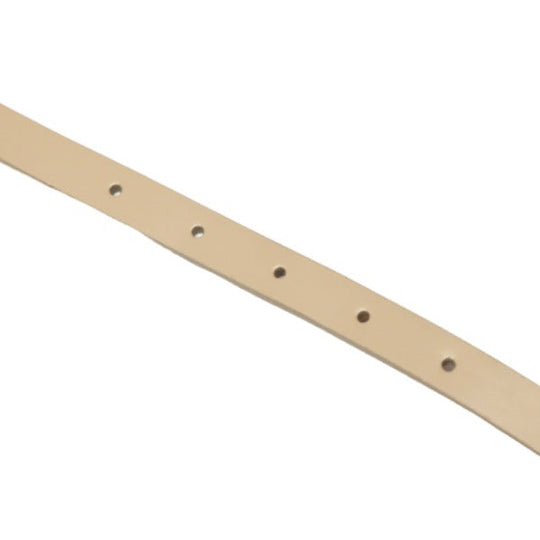LOUIS VUITTON belt PVC, Leather beige belt Saintur Women Used Authentic