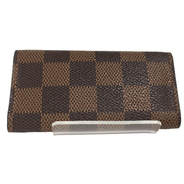 LOUIS VUITTON Key case Key holder  N62631 Damier canvas Brown Key case for 4 Key holder Damier Multicles4 unisex(Unisex) Used Authentic