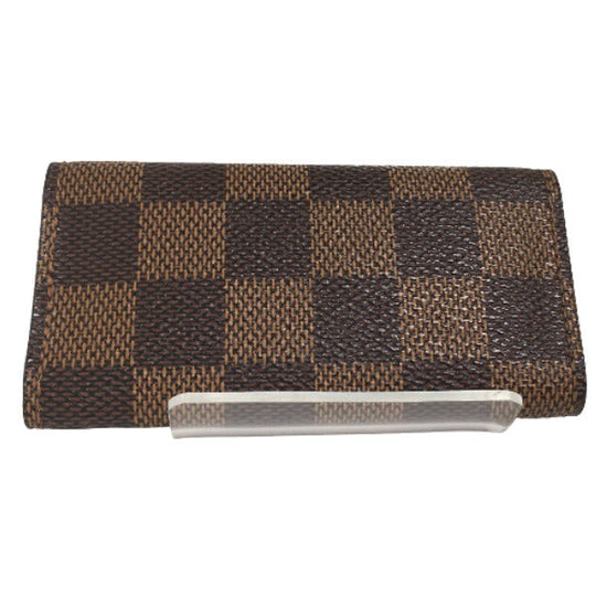 LOUIS VUITTON Key case Key holder  N62631 Damier canvas Brown Key case for 4 Key holder Damier Multicles4 unisex(Unisex) Used Authentic