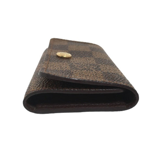 LOUIS VUITTON Key case Key holder  N62631 Damier canvas Brown Key case for 4 Key holder Damier Multicles4 unisex(Unisex) Used Authentic