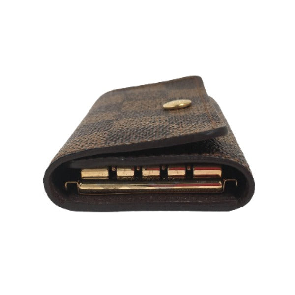 LOUIS VUITTON Key case Key holder  N62631 Damier canvas Brown Key case for 4 Key holder Damier Multicles4 unisex(Unisex) Used Authentic