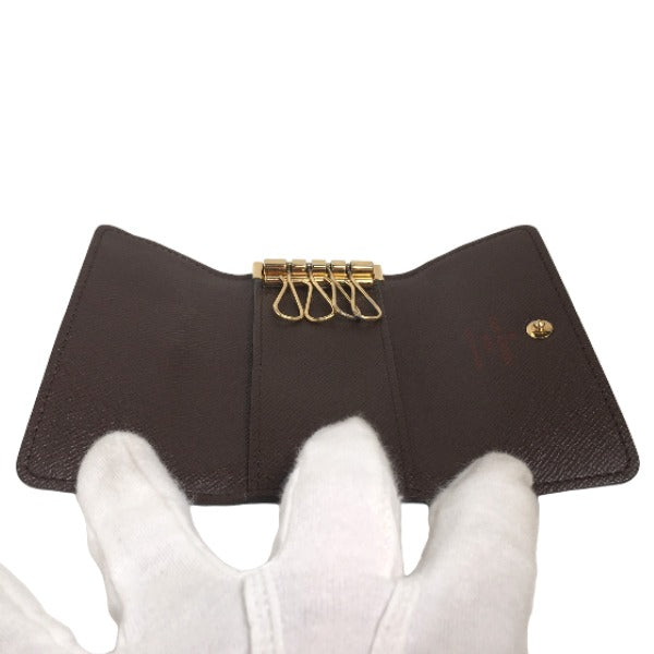 LOUIS VUITTON Key case Key holder  N62631 Damier canvas Brown Key case for 4 Key holder Damier Multicles4 unisex(Unisex) Used Authentic