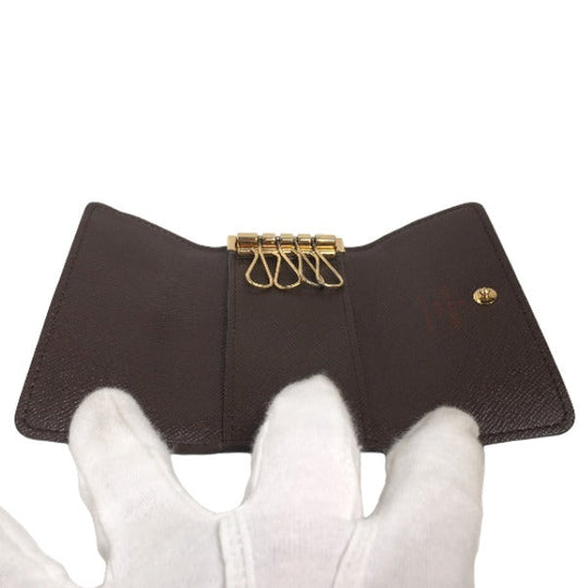 LOUIS VUITTON Key case Key holder  N62631 Damier canvas Brown Key case for 4 Key holder Damier Multicles4 unisex(Unisex) Used Authentic