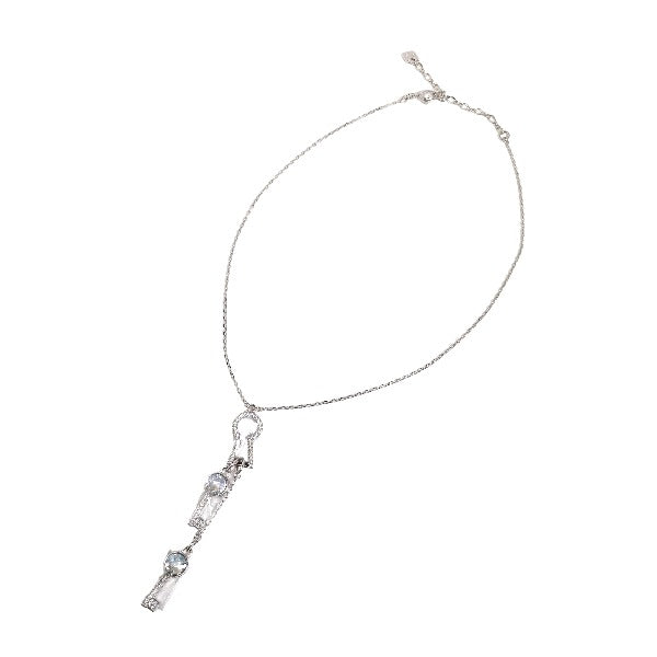 SWAROVSKI Necklace Not specified Silver KeyNecklace key motif top Women Used Authentic