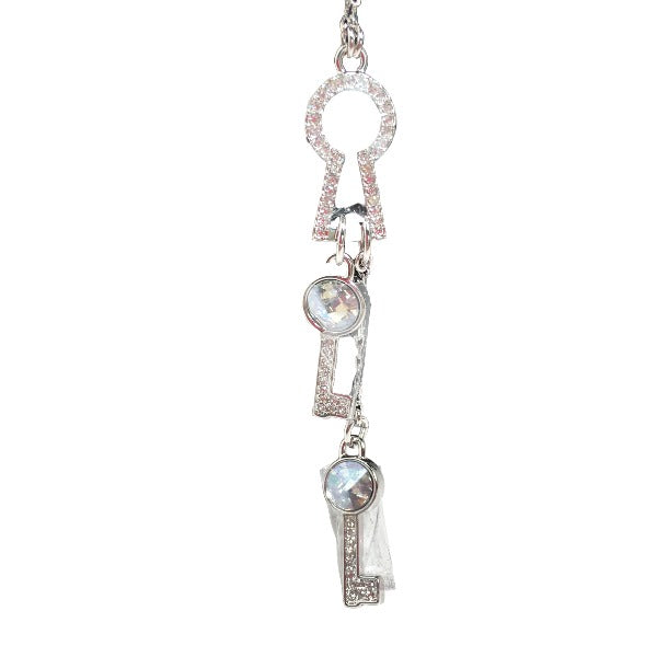 SWAROVSKI Necklace Not specified Silver KeyNecklace key motif top Women Used Authentic