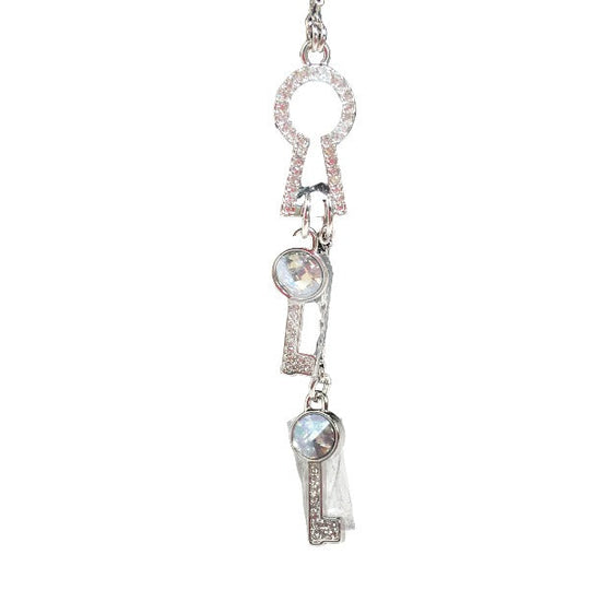SWAROVSKI Necklace Not specified Silver KeyNecklace key motif top Women Used Authentic