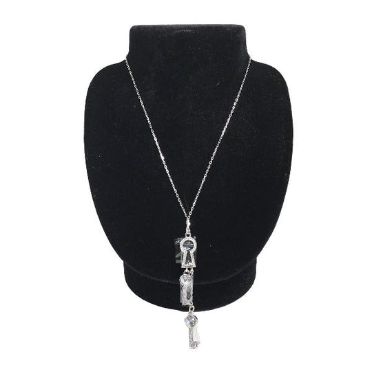 SWAROVSKI Necklace Not specified Silver KeyNecklace key motif top Women Used Authentic