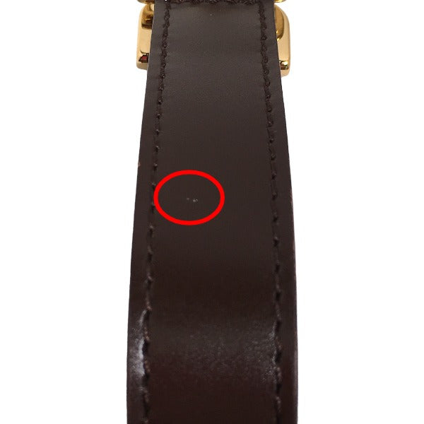 LOUIS VUITTON strap Damier canvas, leather Brown strap Damier pegas accessories Women(Unisex) Used Authentic