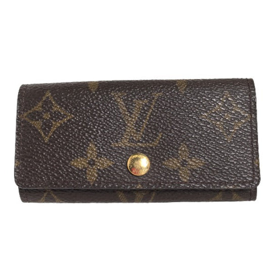 LOUIS VUITTON Key case Key holder  M69517 Monogram canvas Brown for 4 Monogram Multicles4 unisex(Unisex) Used Authentic
