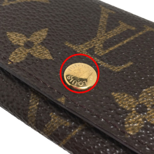LOUIS VUITTON Key case Key holder  M69517 Monogram canvas Brown for 4 Monogram Multicles4 unisex(Unisex) Used Authentic