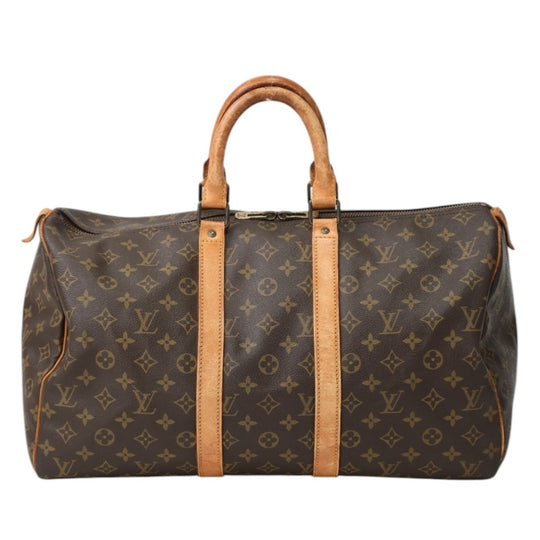 LOUIS VUITTON Boston Duffel bag M41428 Monogram canvas Brown Keepall 45 Monogram Travel bag Women(Unisex) Used Authentic