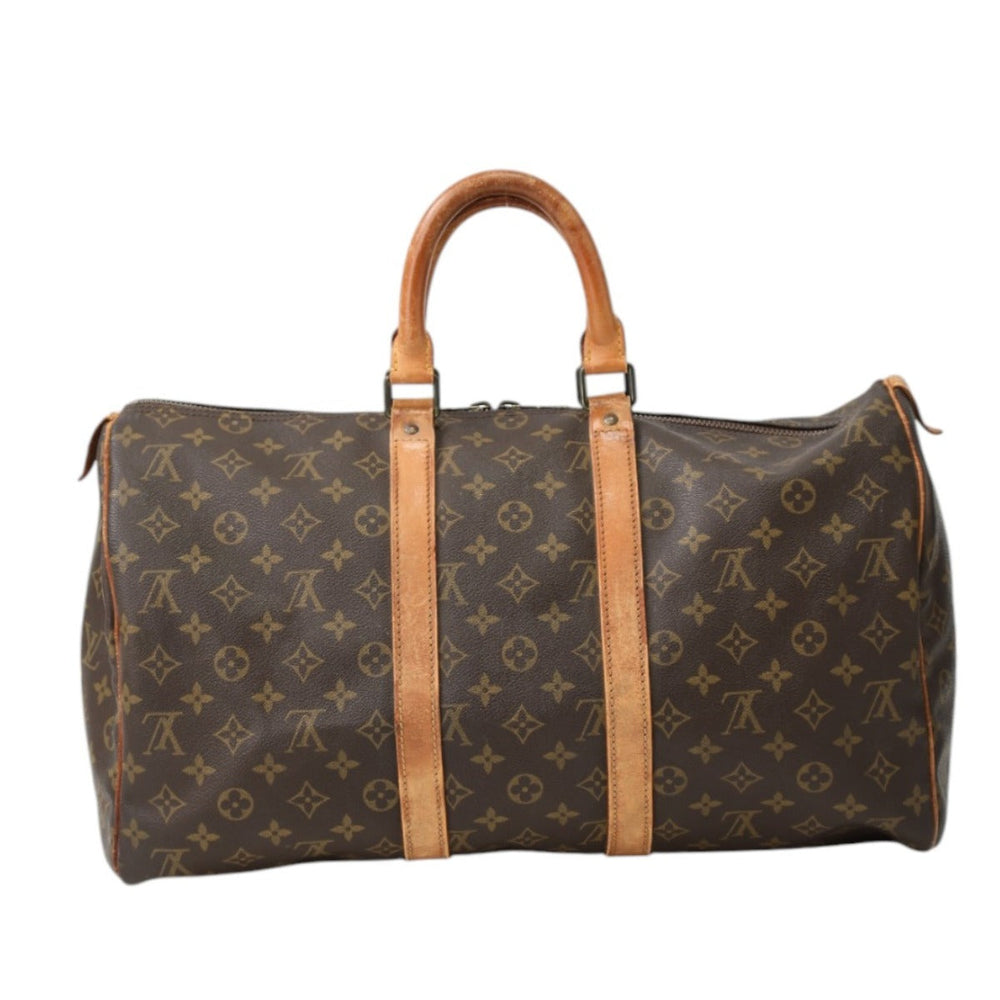 LOUIS VUITTON Boston Duffel bag M41428 Monogram canvas Brown Keepall 45 Monogram Travel bag Women(Unisex) Used Authentic