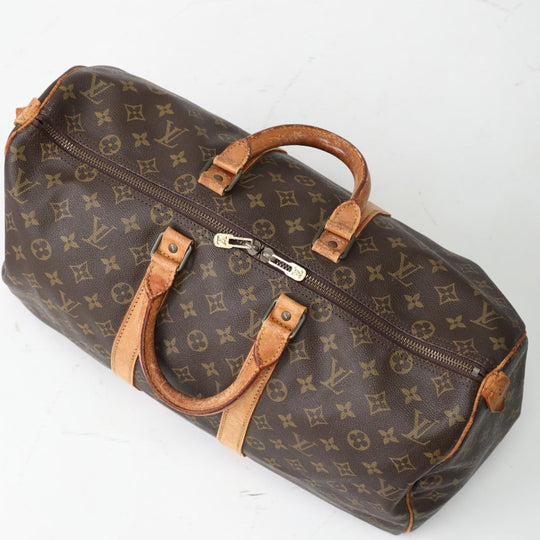 LOUIS VUITTON Boston Duffel bag M41428 Monogram canvas Brown Keepall 45 Monogram Travel bag Women(Unisex) Used Authentic