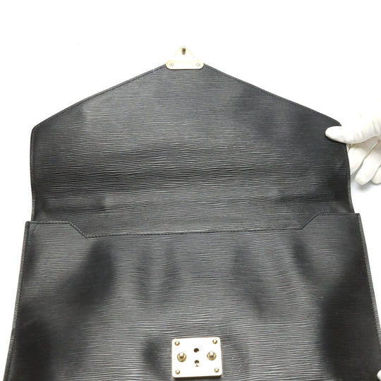 LOUIS VUITTON Business bag M54462 Epi Leather Noir Business bag Epi Porto de cuman bandouliere mens Used Authentic