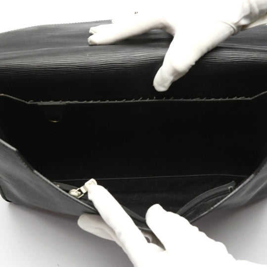 LOUIS VUITTON Business bag M54462 Epi Leather Noir Business bag Epi Porto de cuman bandouliere mens Used Authentic