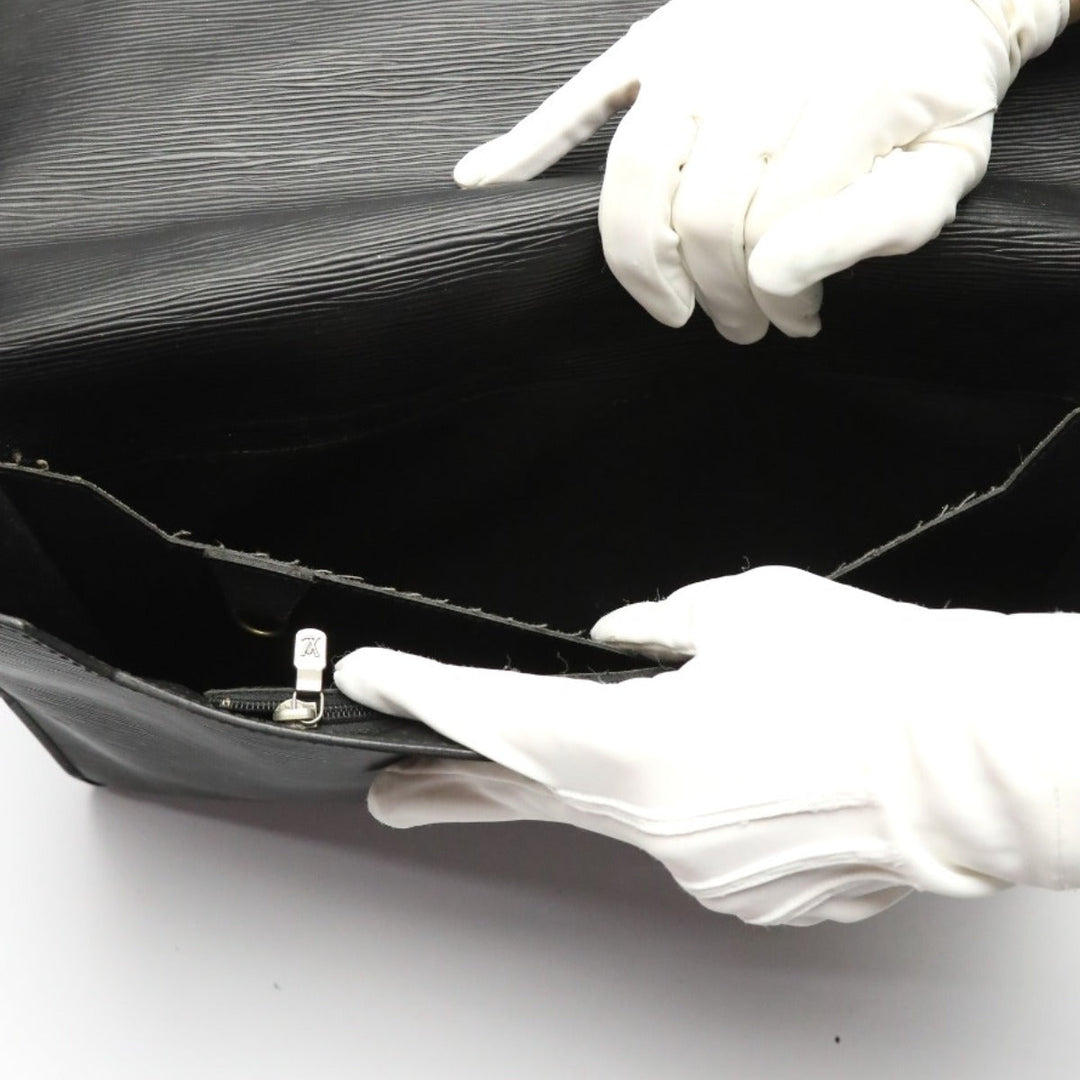 LOUIS VUITTON Business bag M54462 Epi Leather Noir Business bag Epi Porto de cuman bandouliere mens Used Authentic