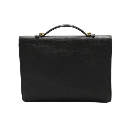LOUIS VUITTON Business bag M54462 Epi Leather Noir Business bag Epi Porto de cuman bandouliere mens Used Authentic