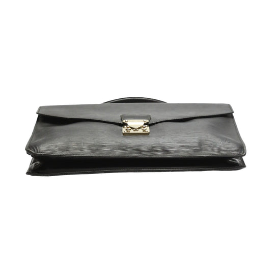 LOUIS VUITTON Business bag M54462 Epi Leather Noir Business bag Epi Porto de cuman bandouliere mens Used Authentic