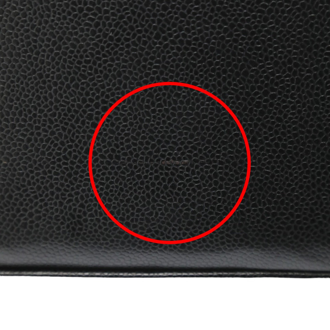 CHANEL Tote Bag Matt caviar skin black Handbag Caviar skin Replica Tote Women Used Authentic