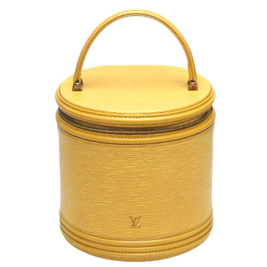 LOUIS VUITTON Vanity bag M48039 Epi Leather Tassiri Yellow bag Epi Cannes Women Used Authentic