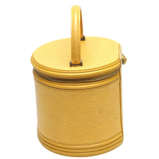LOUIS VUITTON Vanity bag M48039 Epi Leather Tassiri Yellow bag Epi Cannes Women Used Authentic