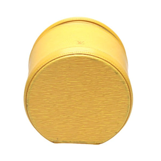 LOUIS VUITTON Vanity bag M48039 Epi Leather Tassiri Yellow bag Epi Cannes Women Used Authentic