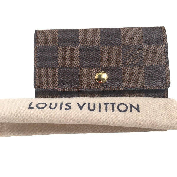 LOUIS VUITTON Key case Key holder  N62630 Damier canvas Brown Key case Key holder for 6 pieces Damier Multicles6 unisex(Unisex) Used Authentic