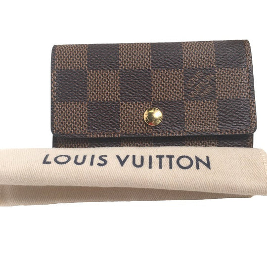 LOUIS VUITTON Key case Key holder  N62630 Damier canvas Brown Key case Key holder for 6 pieces Damier Multicles6 unisex(Unisex) Used Authentic
