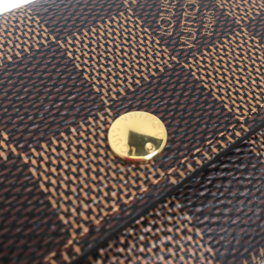 LOUIS VUITTON Key case Key holder  N62630 Damier canvas Brown Key case Key holder for 6 pieces Damier Multicles6 unisex(Unisex) Used Authentic