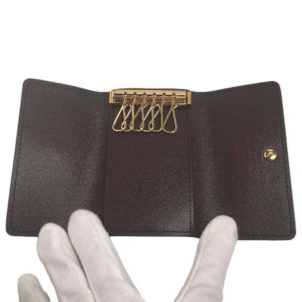 LOUIS VUITTON Key case Key holder  N62630 Damier canvas Brown Key case Key holder for 6 pieces Damier Multicles6 unisex(Unisex) Used Authentic