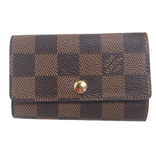 LOUIS VUITTON Key case Key holder  N62630 Damier canvas Brown Key case Key holder for 6 pieces Damier Multicles6 unisex(Unisex) Used Authentic