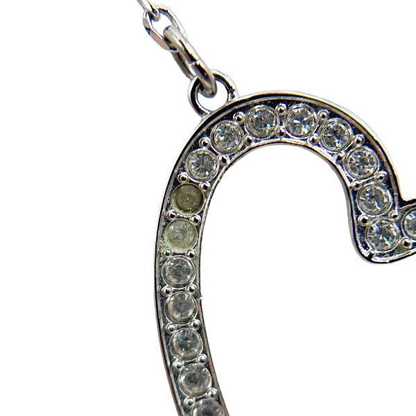 SWAROVSKI Pierce Silver925 Silver Pierce heart Necklace & Pierce 2-piece set Women Used Authentic