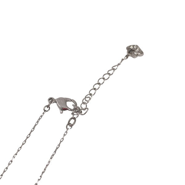 SWAROVSKI Pierce Silver925 Silver Pierce heart Necklace & Pierce 2-piece set Women Used Authentic