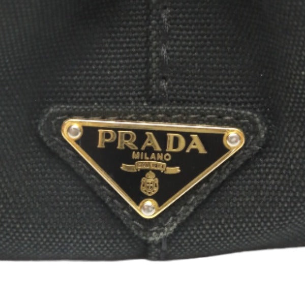 PRADA Tote Bag 1BG439 denim black Tote Bag Canapa mini Women Used Authentic